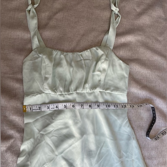 Abercrombie and Fitch Light Green Mini Dress with Tie Straps XS - Picture 7 of 7